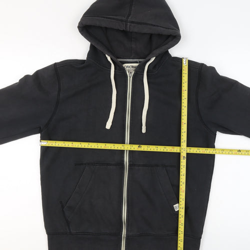 Jack & Jones Men’s Black Full Zip Hoodie Size L