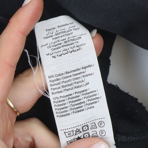 Jack & Jones Men’s Black Full Zip Hoodie Size L