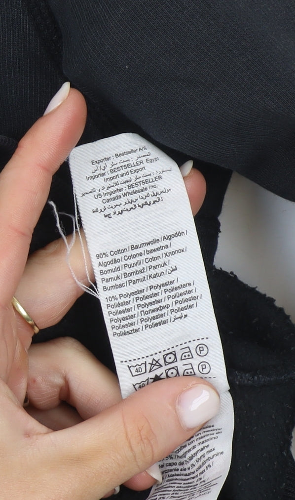 Jack & Jones Men’s Black Full Zip Hoodie Size L