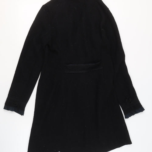 Marc O'Polo Womens Black Wool Collared Long Sleeve Cardigan Size 12