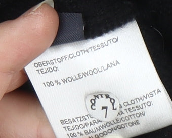 Marc O'Polo Womens Black Wool Collared Long Sleeve Cardigan Size 12