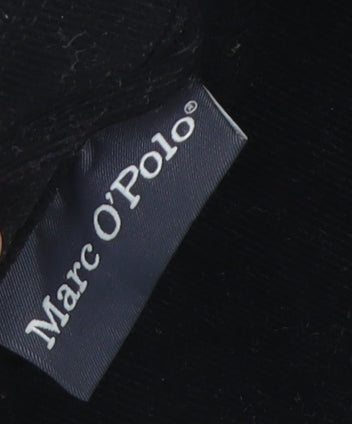 Marc O'Polo Womens Black Wool Collared Long Sleeve Cardigan Size 12