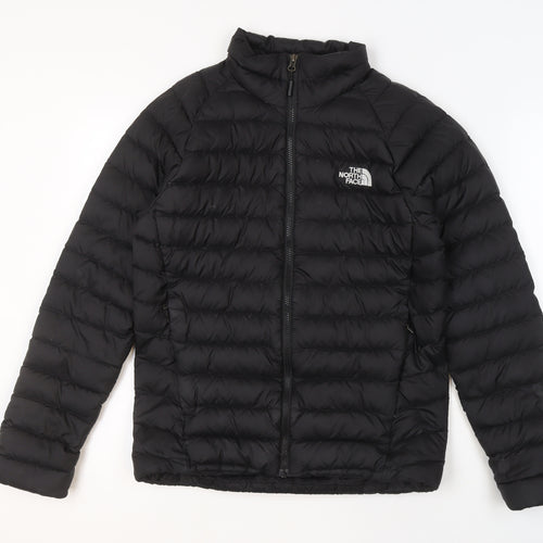 The North Face Men's Black Small Puffer Jacket Polyester Winter Coat