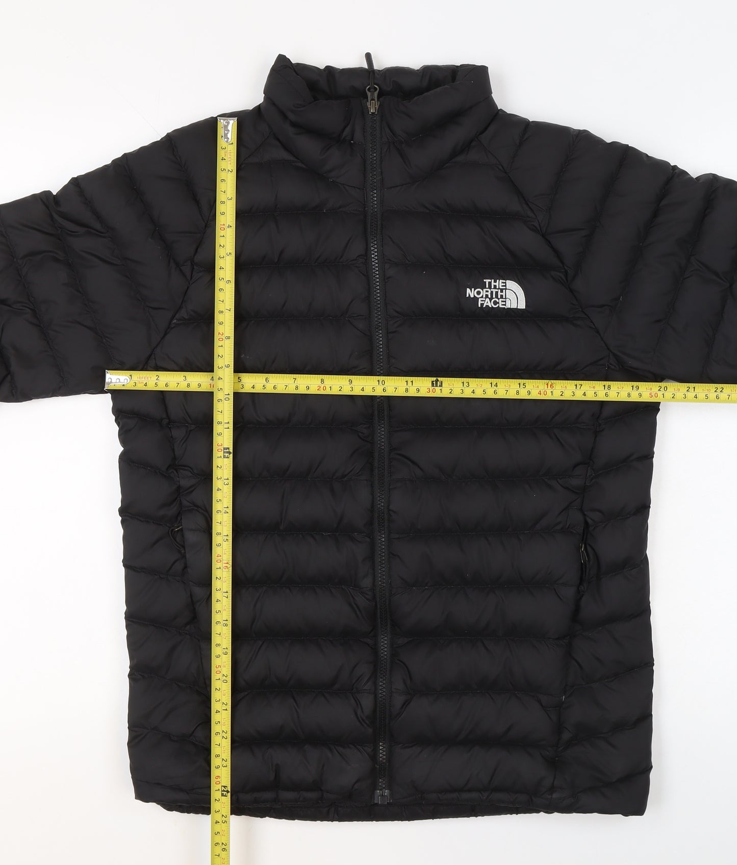 The North Face Men's Black Small Puffer Jacket Polyester Winter Coat