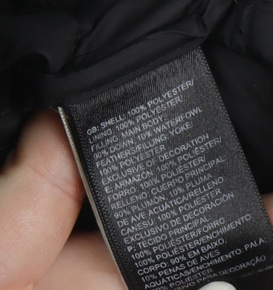 The North Face Men's Black Small Puffer Jacket Polyester Winter Coat