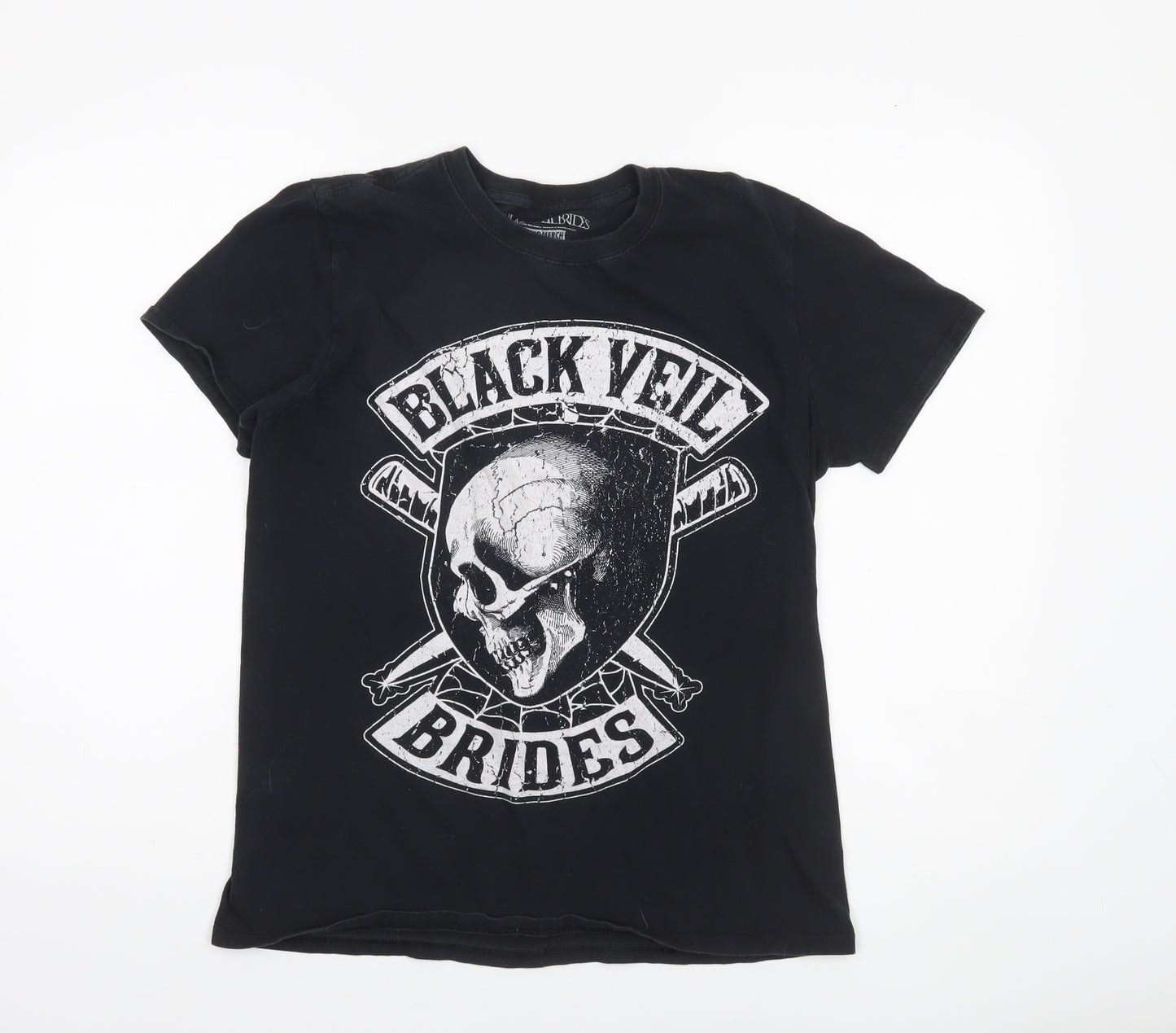 BandMerch Black Veil Brides Men's Black Cotton Graphic T-Shirt M