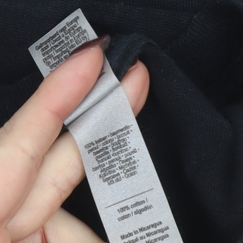 Gildan Men's Black Heavy Cotton Punk Band Graphic T-Shirt Size L