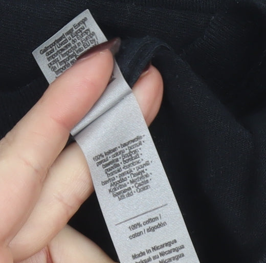 Gildan Men's Black Heavy Cotton Punk Band Graphic T-Shirt Size L