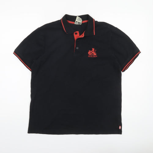 Holden Heritage Collection Men's Black Polo Shirt Medium
