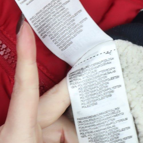 SoulCal & Co Men Red 2XL Puffer Jacket Hooded Winter Coat