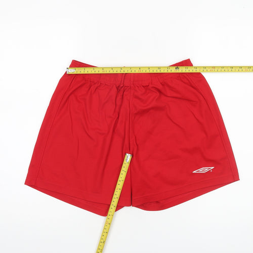 Umbro Men's Red Polyester Athletic Shorts Size M