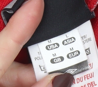 Umbro Men's Red Polyester Athletic Shorts Size M