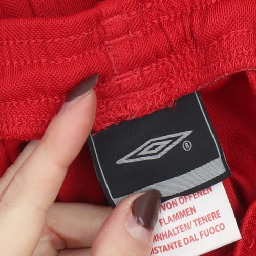 Umbro Men's Red Polyester Athletic Shorts Size M