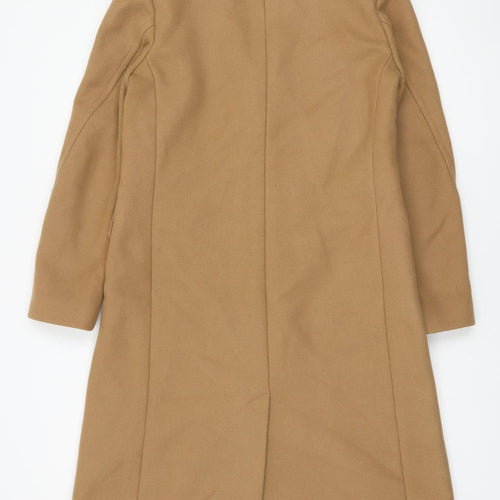 Marks and Spencer Women Beige Wool Cashmere Long Coat Size 10