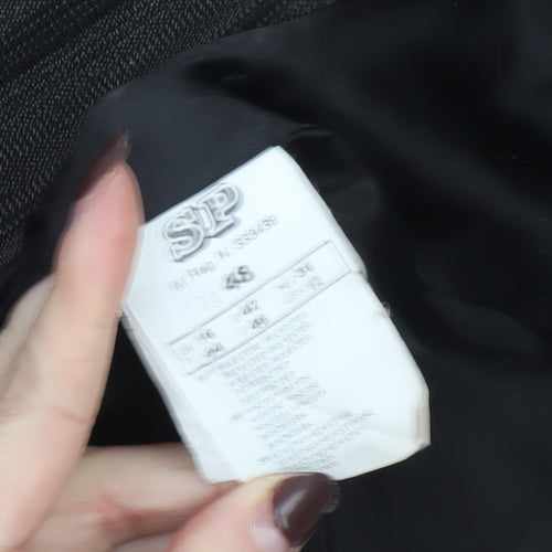 Oltre Women’s Brown Pinstripe Single-Breasted Blazer Size 16