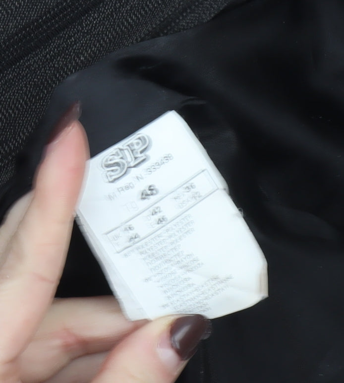 Oltre Women’s Brown Pinstripe Single-Breasted Blazer Size 16