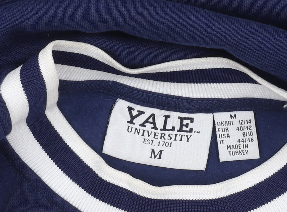 Yale University Navy Blue Women's Sweatshirt Size M 12/14 Crew Neck