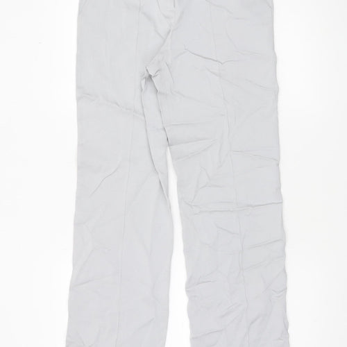 Reiss Women Grey UK 6 Dress Pants Straight Leg Trousers