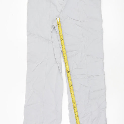 Reiss Women Grey UK 6 Dress Pants Straight Leg Trousers