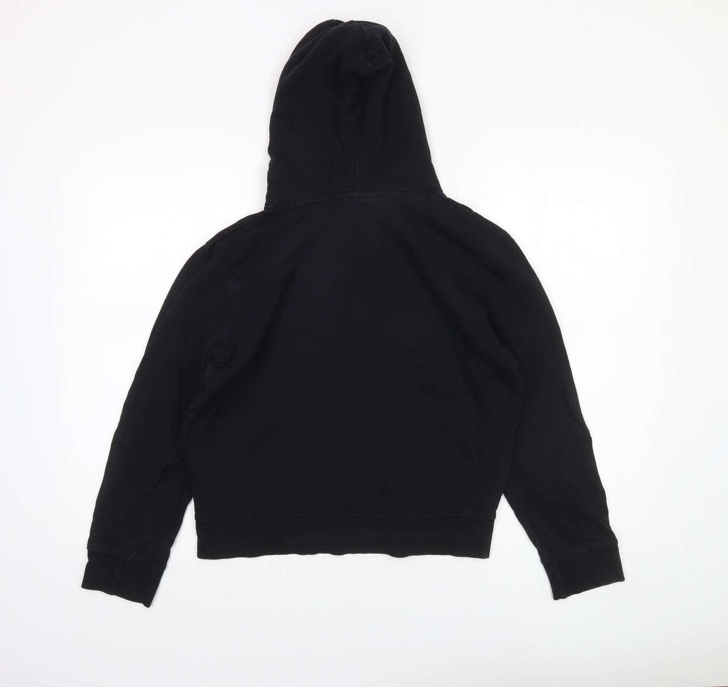 Hype Boys Black Pullover Hoodie 14 Years Cotton Graphic Print