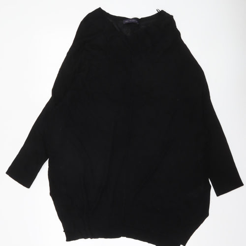 Marks and Spencer Women’s Black Viscose Relaxed Fit Jumper Size 16