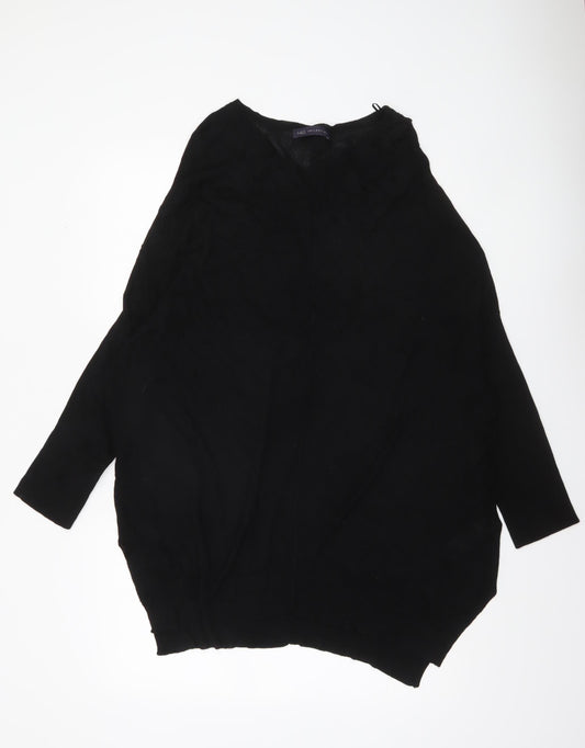 Marks and Spencer Women’s Black Viscose Relaxed Fit Jumper Size 16