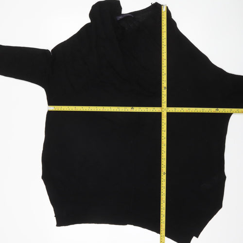 Marks and Spencer Women’s Black Viscose Relaxed Fit Jumper Size 16