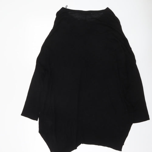 Marks and Spencer Women’s Black Viscose Relaxed Fit Jumper Size 16