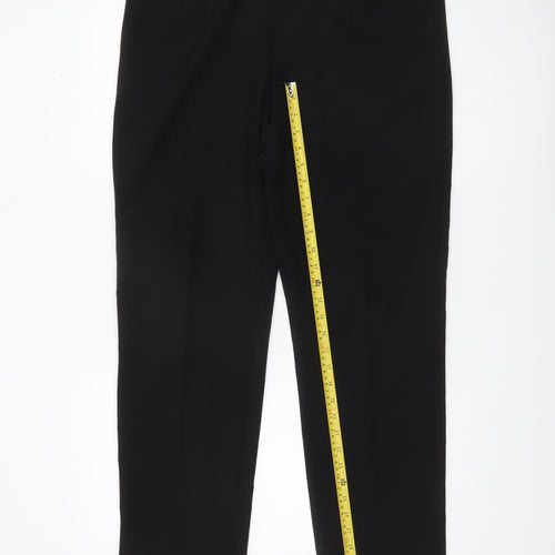 Marks and Spencer Women’s Black Size 16 Straight Leg Work Trousers