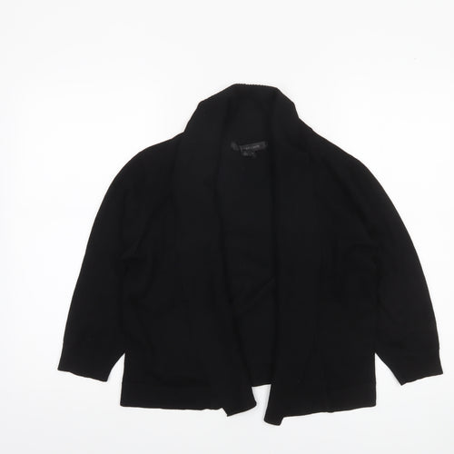 39th & Madison Women's Black L Open Knit Long Sleeve Cardigan