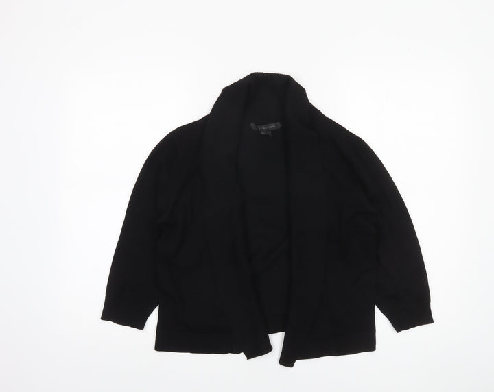 39th & Madison Women's Black L Open Knit Long Sleeve Cardigan