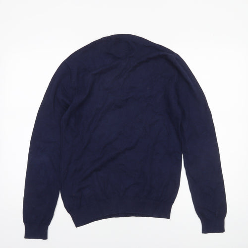 Jack Wills Men's Blue XS Cotton Cashmere Crew Neck Jumper