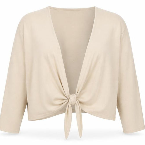 BHS Women’s Beige Wrap V-Neck Long Sleeve Jumper Size 22