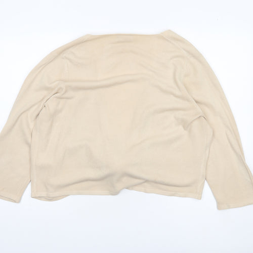 BHS Women’s Beige Wrap V-Neck Long Sleeve Jumper Size 22