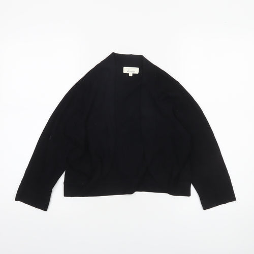 Linea Women's Black Small Open Knit Long Sleeve Cardigan