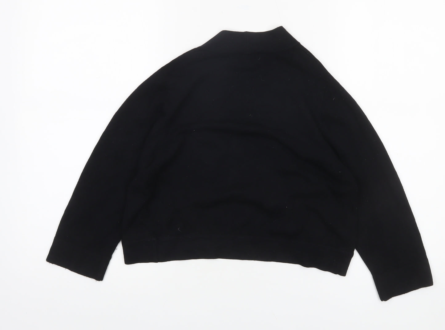 Linea Women's Black Small Open Knit Long Sleeve Cardigan