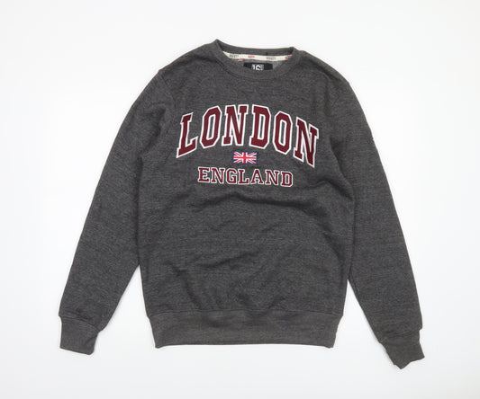16Sixty Men's Grey London England Sweatshirt Medium Pullover Fleece