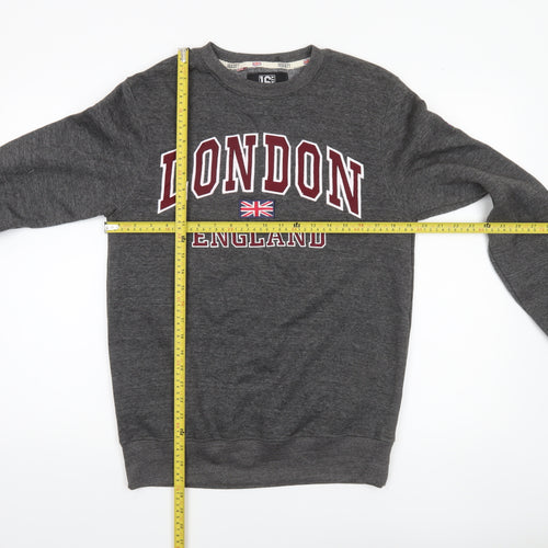 16Sixty Men's Grey London England Sweatshirt Medium Pullover Fleece