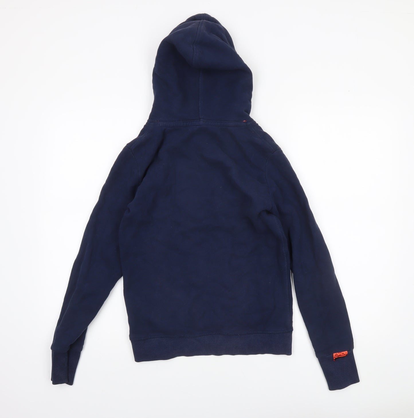 Superdry Women Navy Blue XS Pullover Hoodie with Logo Print