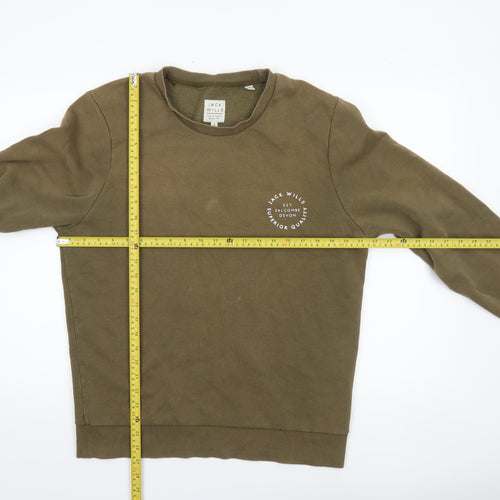 Jack Wills Men's Brown Sweatshirt M Crew Neck Pullover