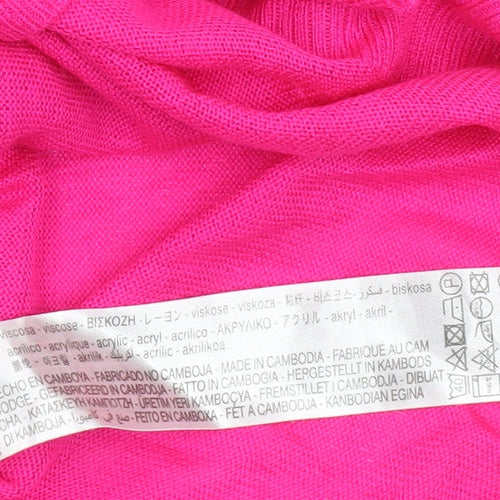 ZARA Women’s Pink Crew Neck Long Sleeve Pullover Jumper Size S