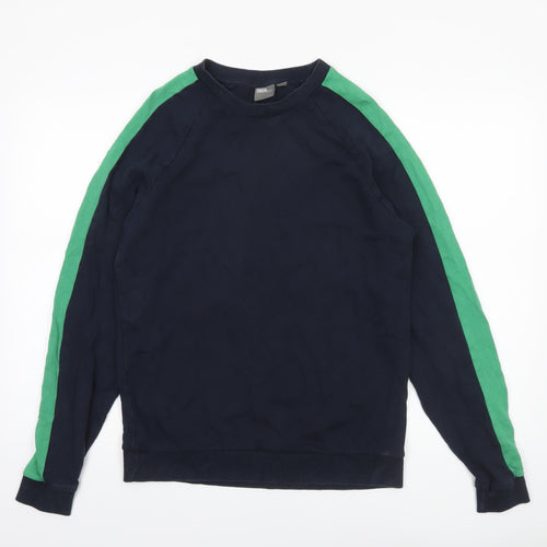 COS Men's Blue Crew Neck Pullover Sweatshirt Size S