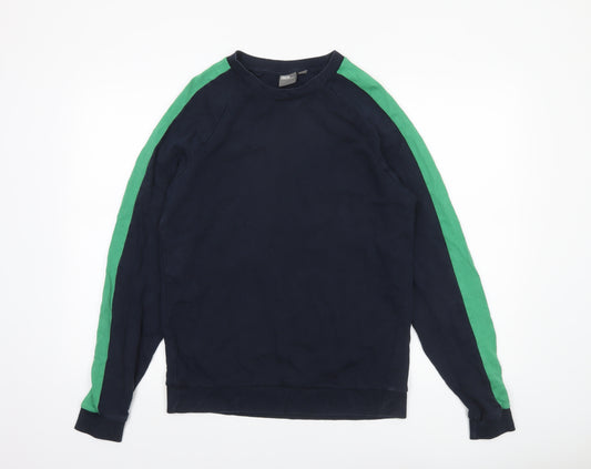 COS Men's Blue Crew Neck Pullover Sweatshirt Size S