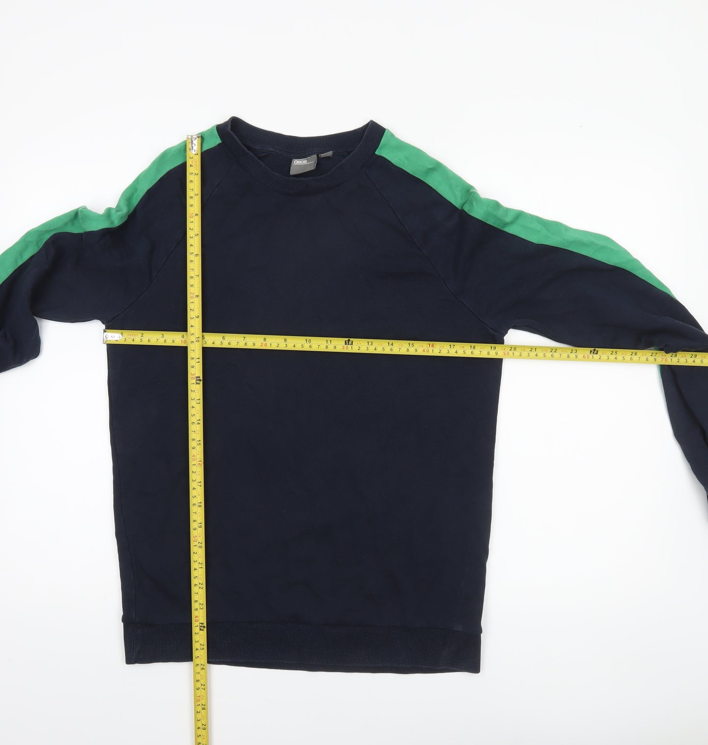 COS Men's Blue Crew Neck Pullover Sweatshirt Size S