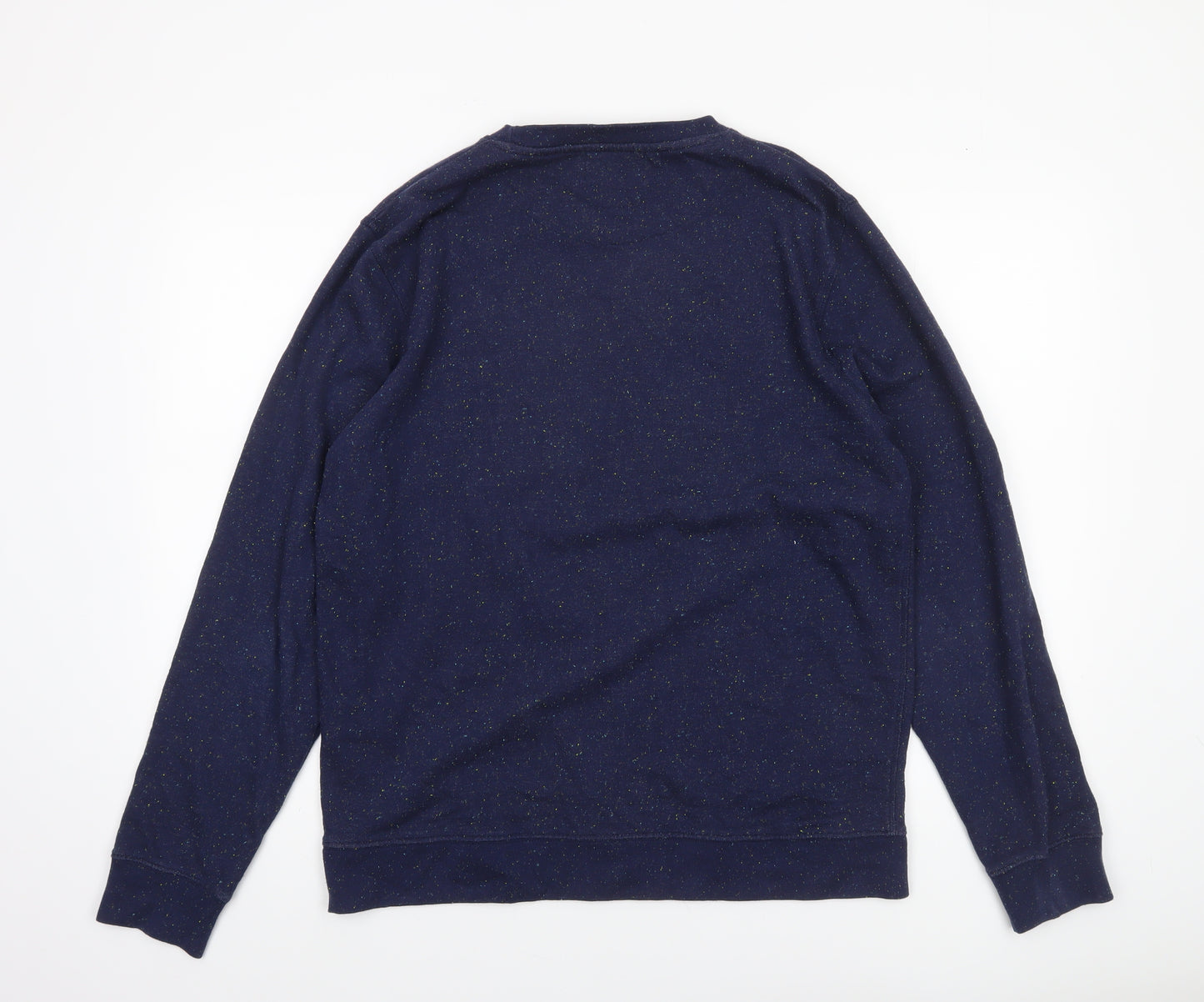 Shore Leave Men's Blue Long Sleeve Crew Neck Cotton Blend Sweatshirt Size L