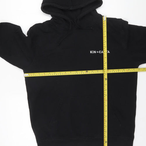 Stanley/Stella Men’s Black Pullover Hoodie Medium Logo Print