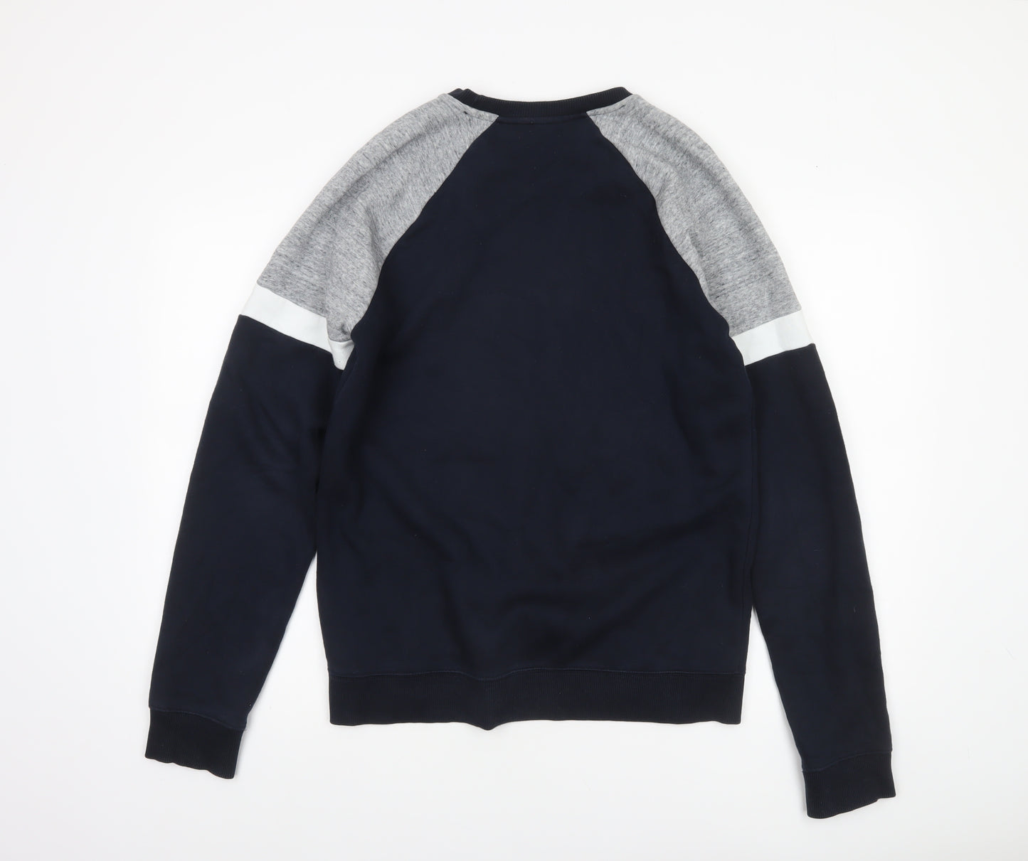 Next Men's Navy & Grey Crew Neck Sweatshirt Size M
