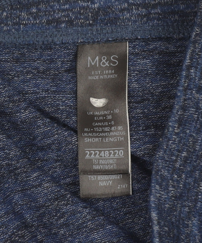 Marks and Spencer Women's Blue Jogger Trousers Size 10