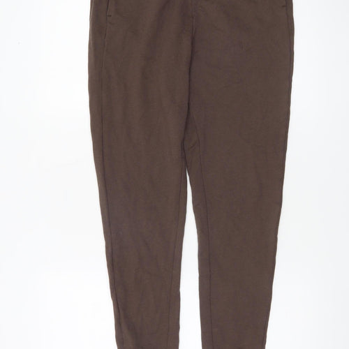 Adidas Men Brown Small Jogger Sweatpants Cotton Blend Casual