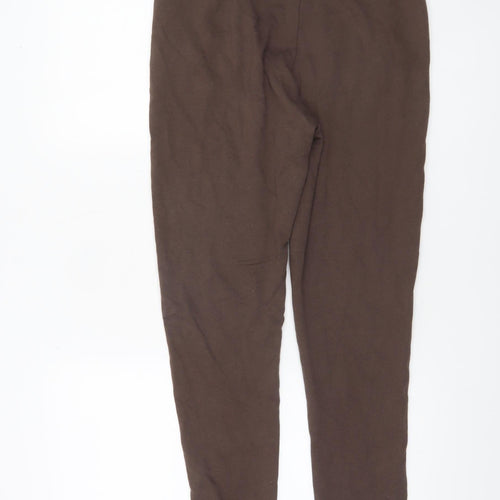 Adidas Men Brown Small Jogger Sweatpants Cotton Blend Casual